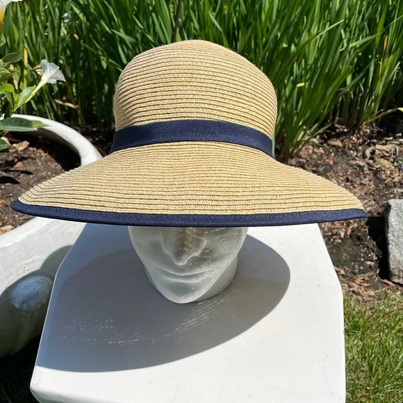 Sun Straw Hat Sz 21.5” - Picture 2 of 7